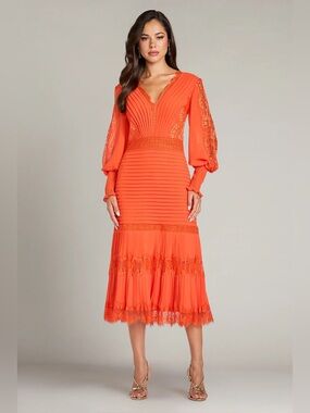 TADASHI SHOJI - NYSSA BISHOP SLEEVE DRESS